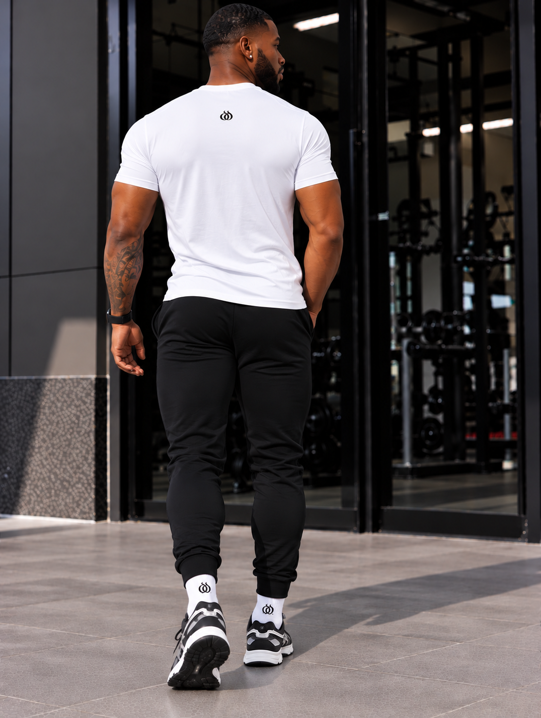 DTF Men’s High-Stretch Slim V-Neck Performance T-Shirt