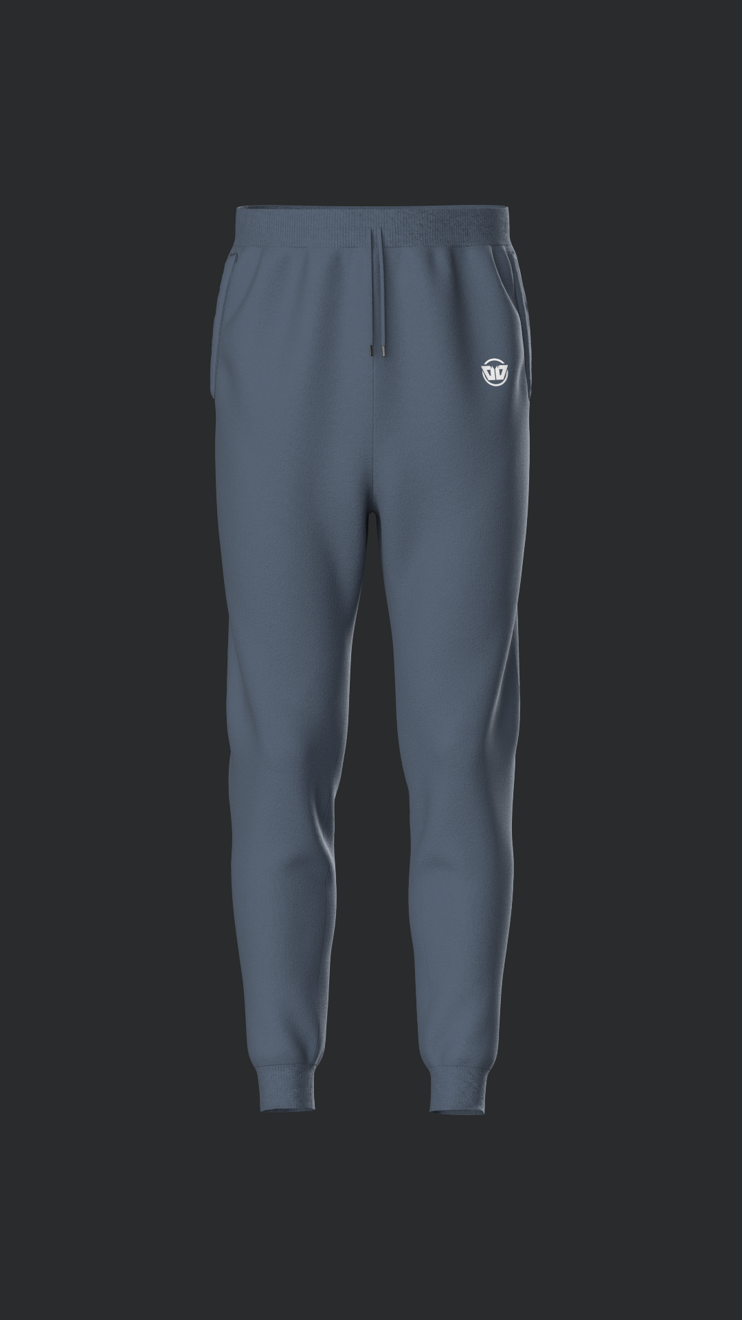 DTF - Men's Casual Stretch Waist Drawstring Sweatpants with Zipper Pockets