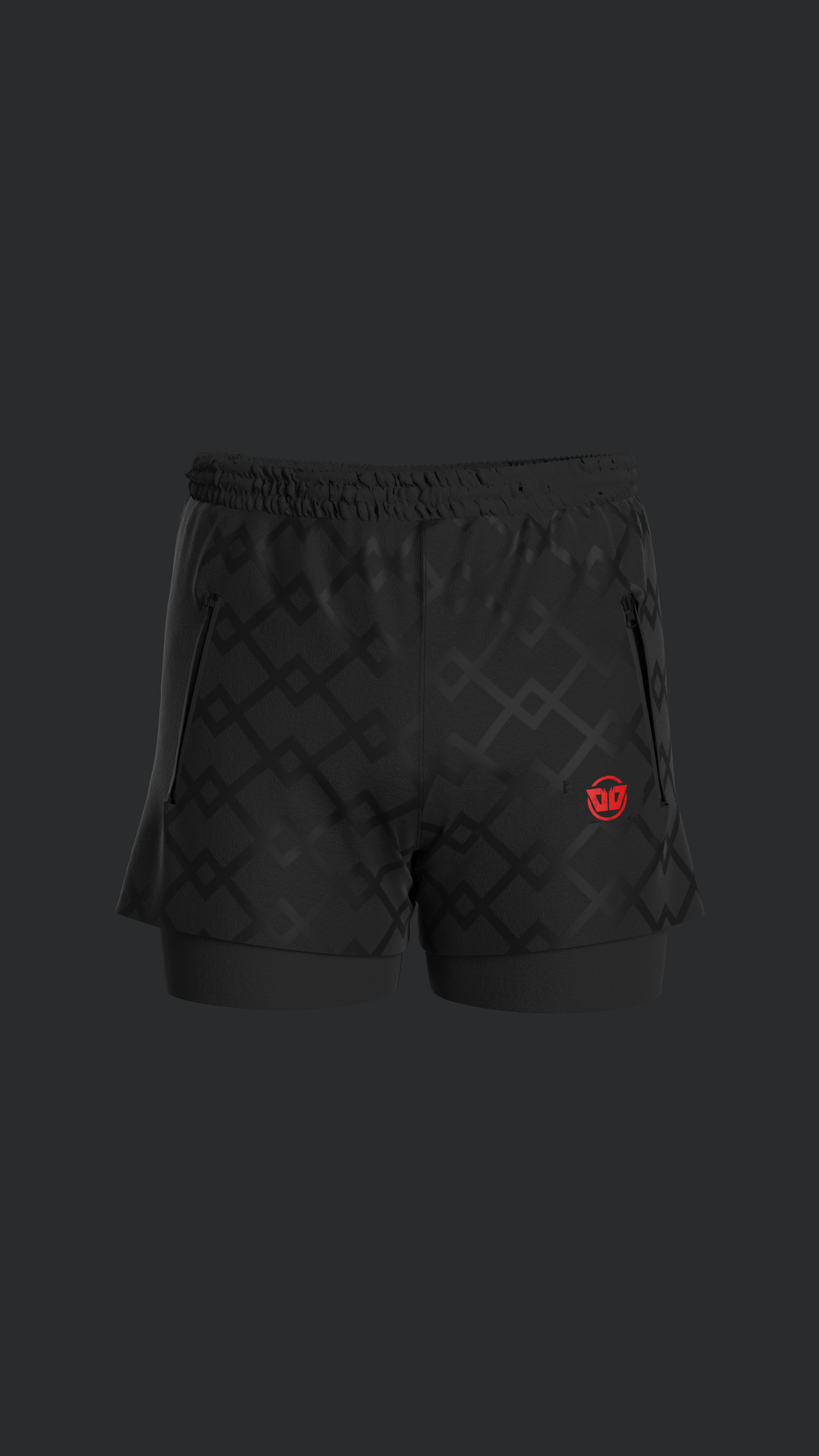 DTF - Men’s Geometric Pattern 2-in-1 Shorts