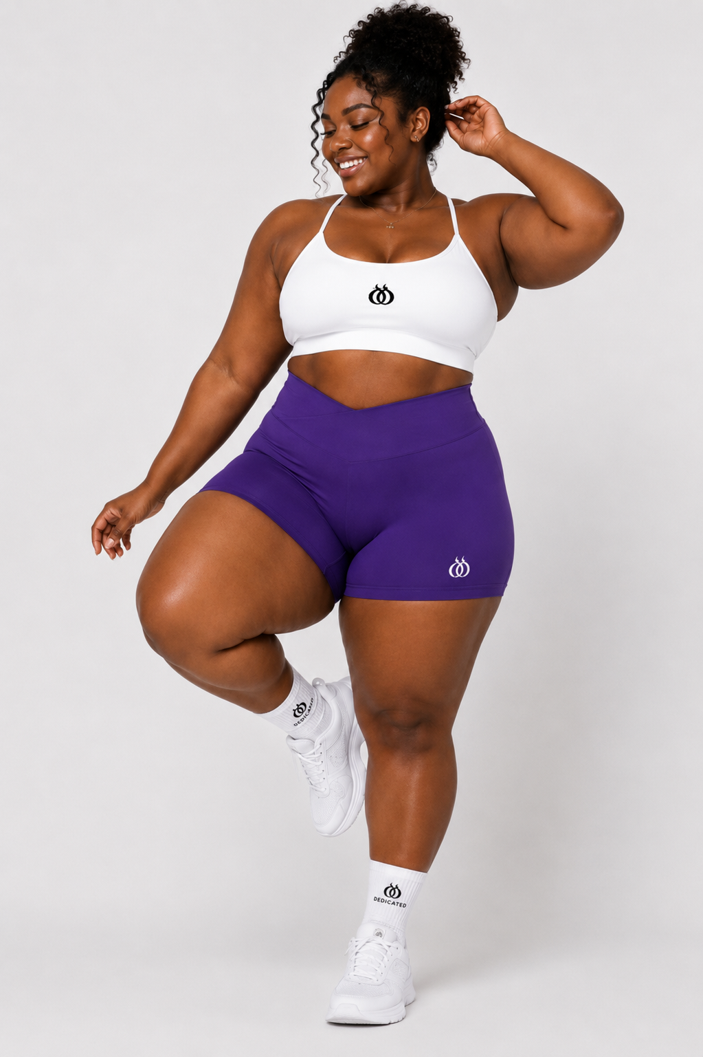 DTF - Women's High Waisted Seamless Shorts with Scrunch Butt Lift