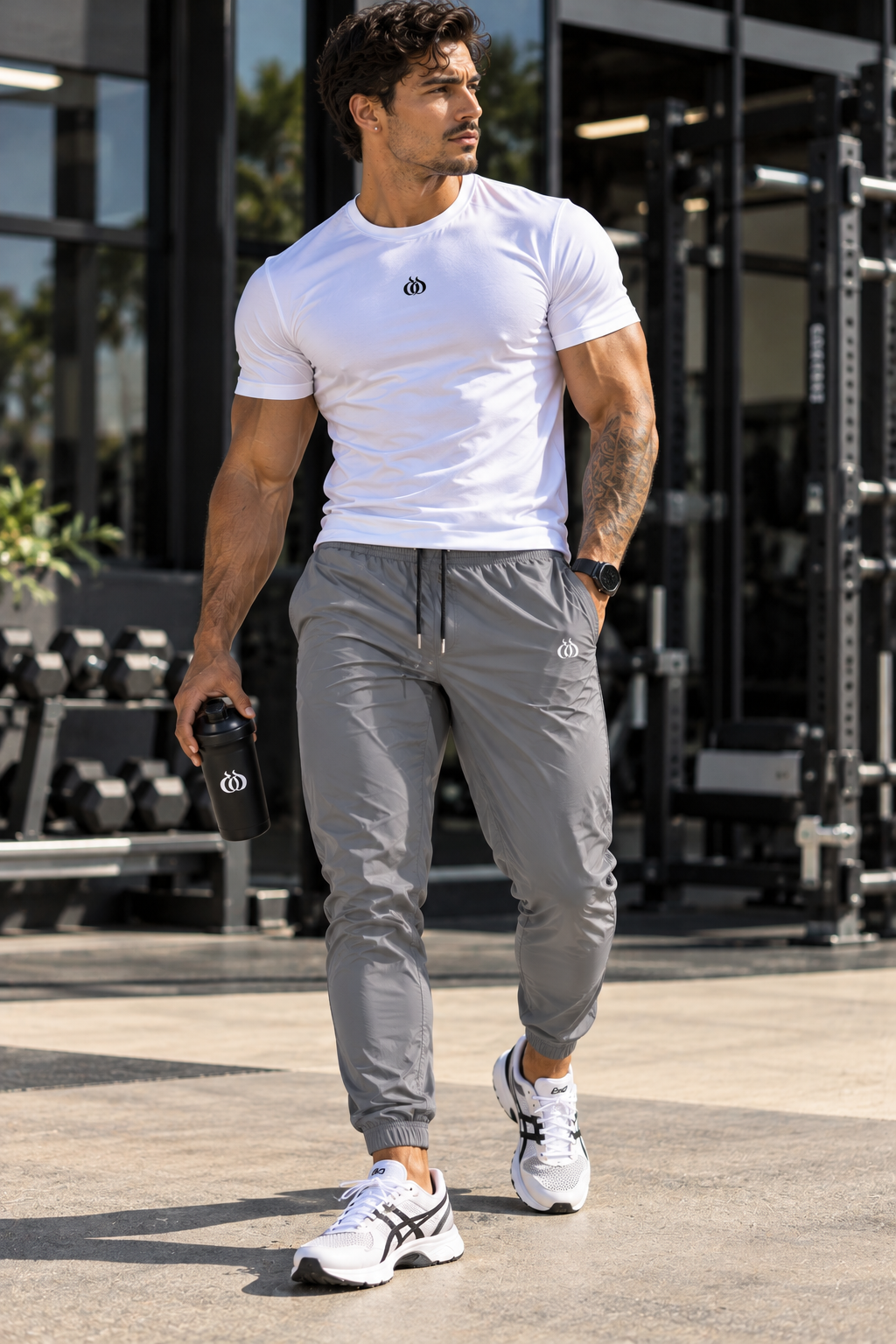 DTF Men's Lightweight Slim-Fit Athletic Jogger Pants