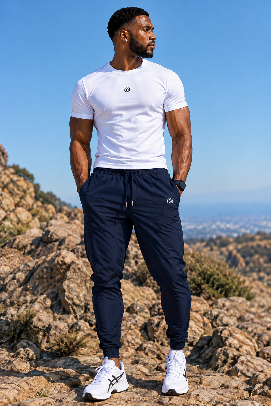 DTF Men's Lightweight Slim-Fit Athletic Jogger Pants