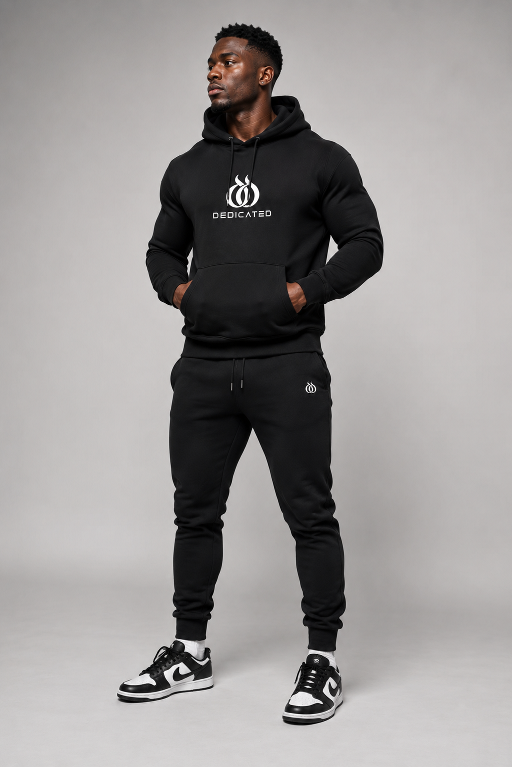 DTF - Men's Casual Stretch Waist Drawstring Hoodie