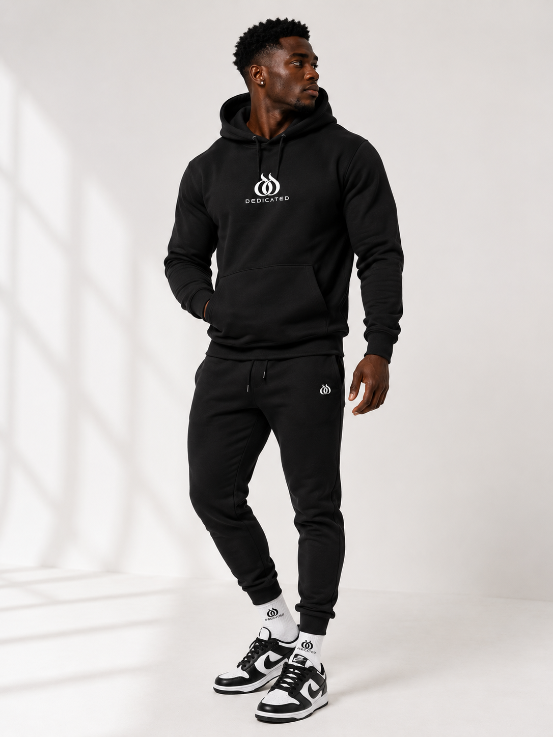 DTF - Men's Casual Stretch Waist Drawstring Hoodie