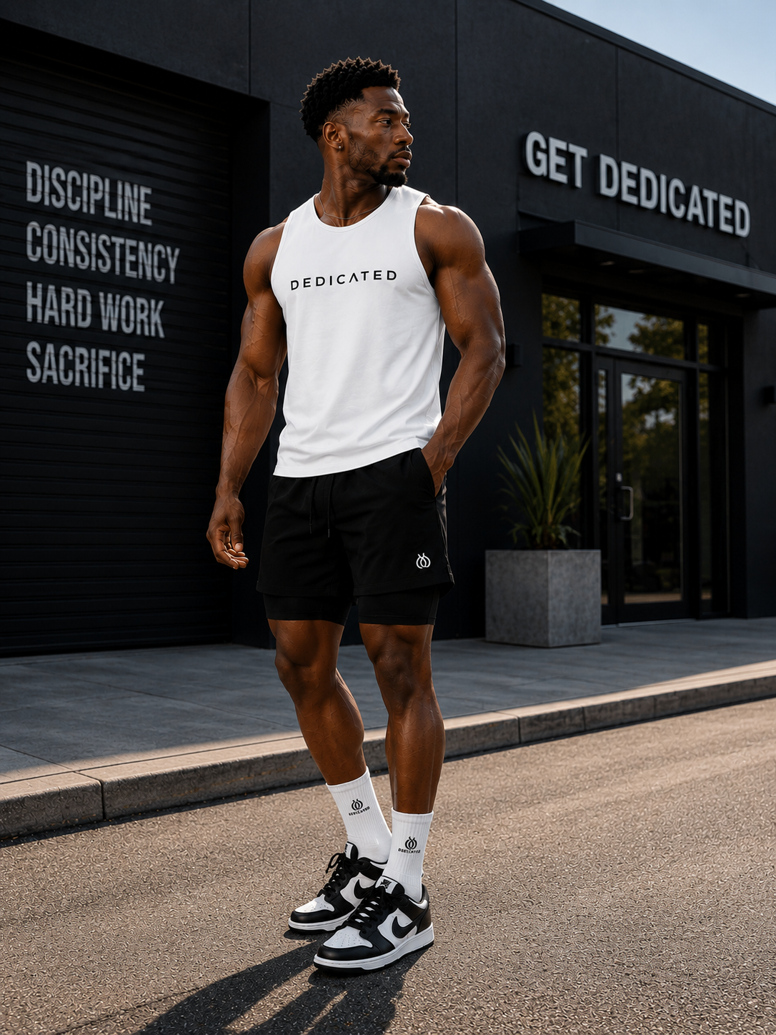 DTF - Men’s Black 2-in-1 Double Layer
