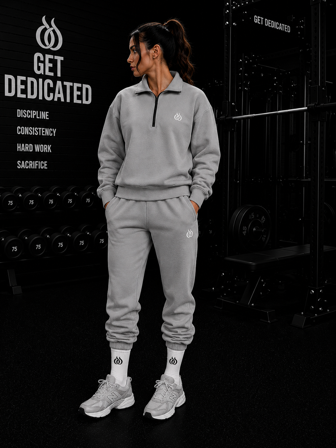 DTF - Women’s Oversized Half Zip Pull Over