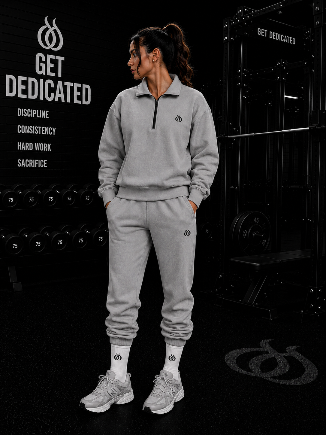 DTF - Women’s Oversized Half Zip Pull Over