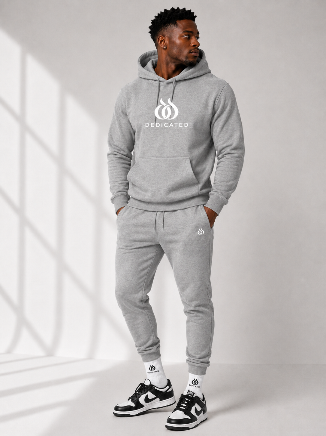 DTF - Men's Casual Stretch Waist Drawstring Hoodie