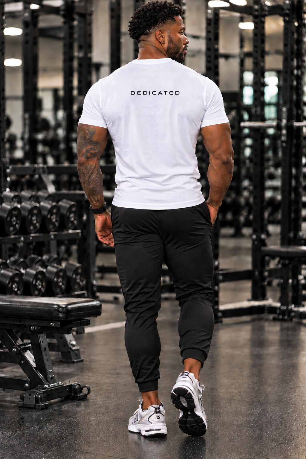 DTF Men’s Premium Cotton Short-Sleeve Athletic T-Shirt