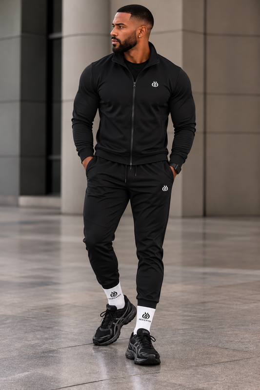 DTF Men’s Premium Full-Zip Fleece Jacket – Stand Collar