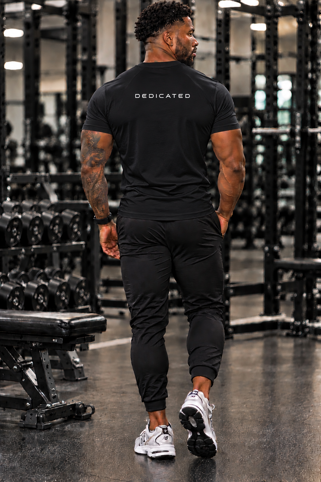 DTF Men’s Premium Cotton Short-Sleeve Athletic T-Shirt