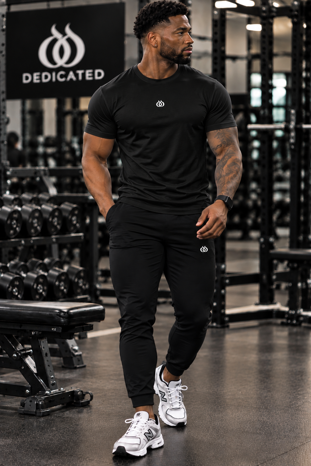 DTF Men’s Premium Cotton Short-Sleeve Athletic T-Shirt