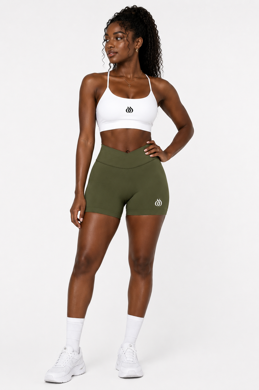 DTF - Women's High Waisted Seamless Shorts with Scrunch Butt Lift