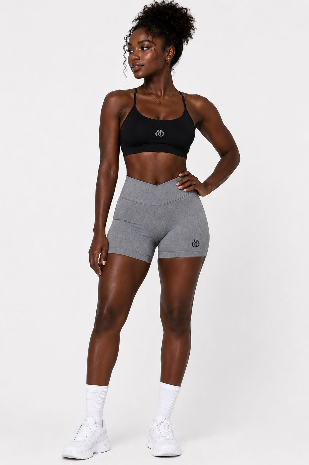 DTF - Women's High Waisted Seamless Shorts with Scrunch Butt Lift