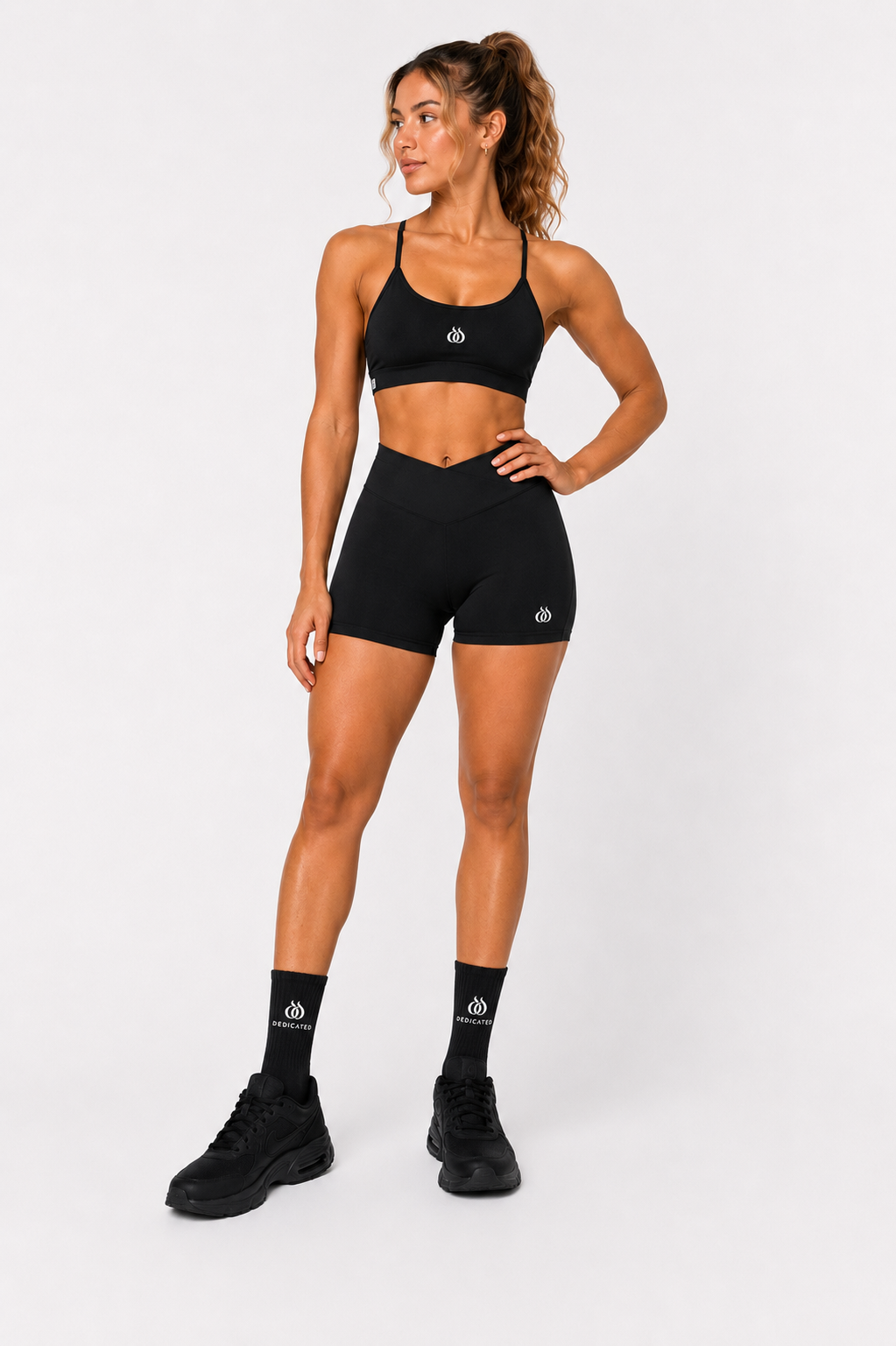 DTF - Women's High Waisted Seamless Shorts with Scrunch Butt Lift