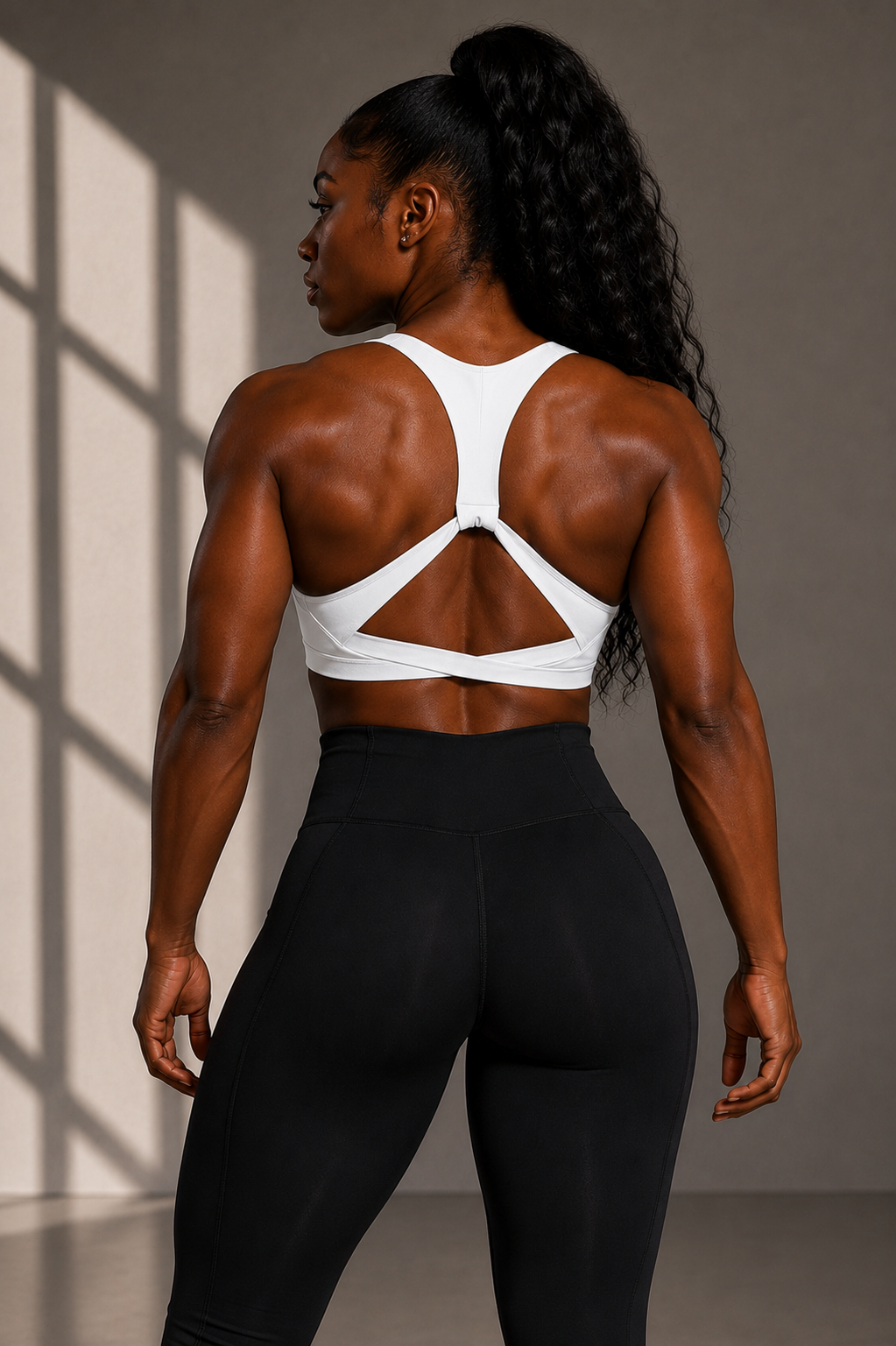 DTF - Women’s Push Up Strappy Backless Halter Top Women’s Sports Bra