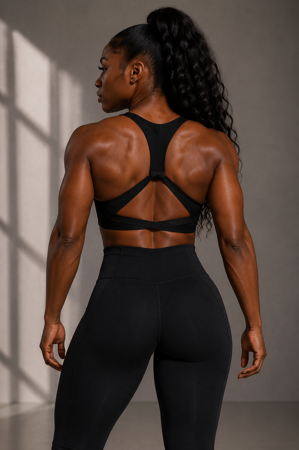 DTF - Women’s Push Up Strappy Backless Halter Top Women’s Sports Bra