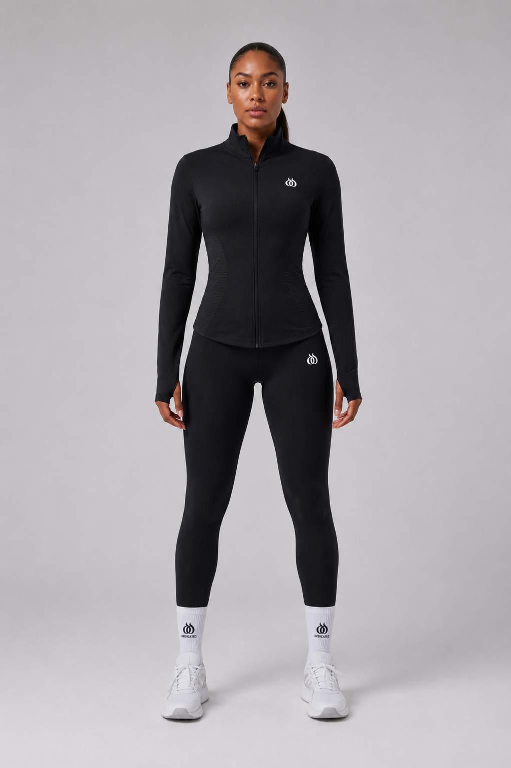 DTF - Women’s Black Full Zip Slim Fit Jacket