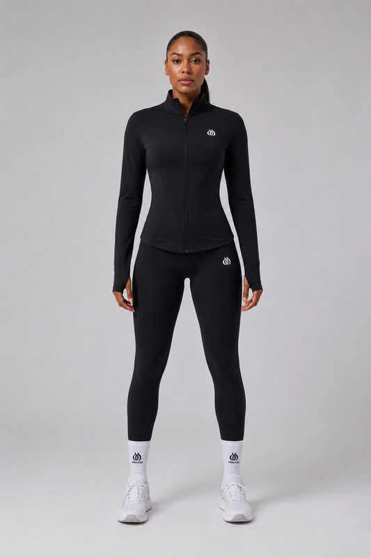 DTF - Women’s Black Full Zip Slim Fit Jacket