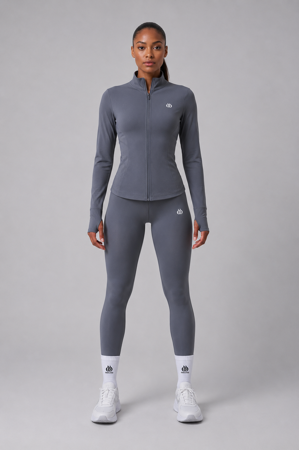 DTF - Women’s Black Full Zip Slim Fit Jacket