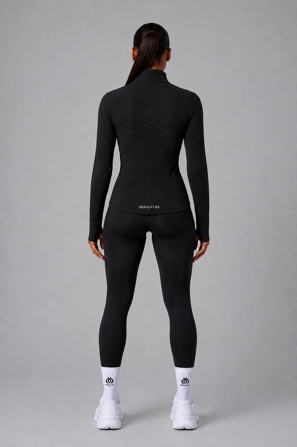 DTF - Women’s Black Full Zip Slim Fit Jacket