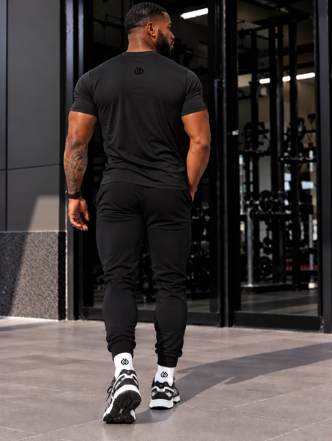 DTF Men’s High-Stretch Slim V-Neck Performance T-Shirt