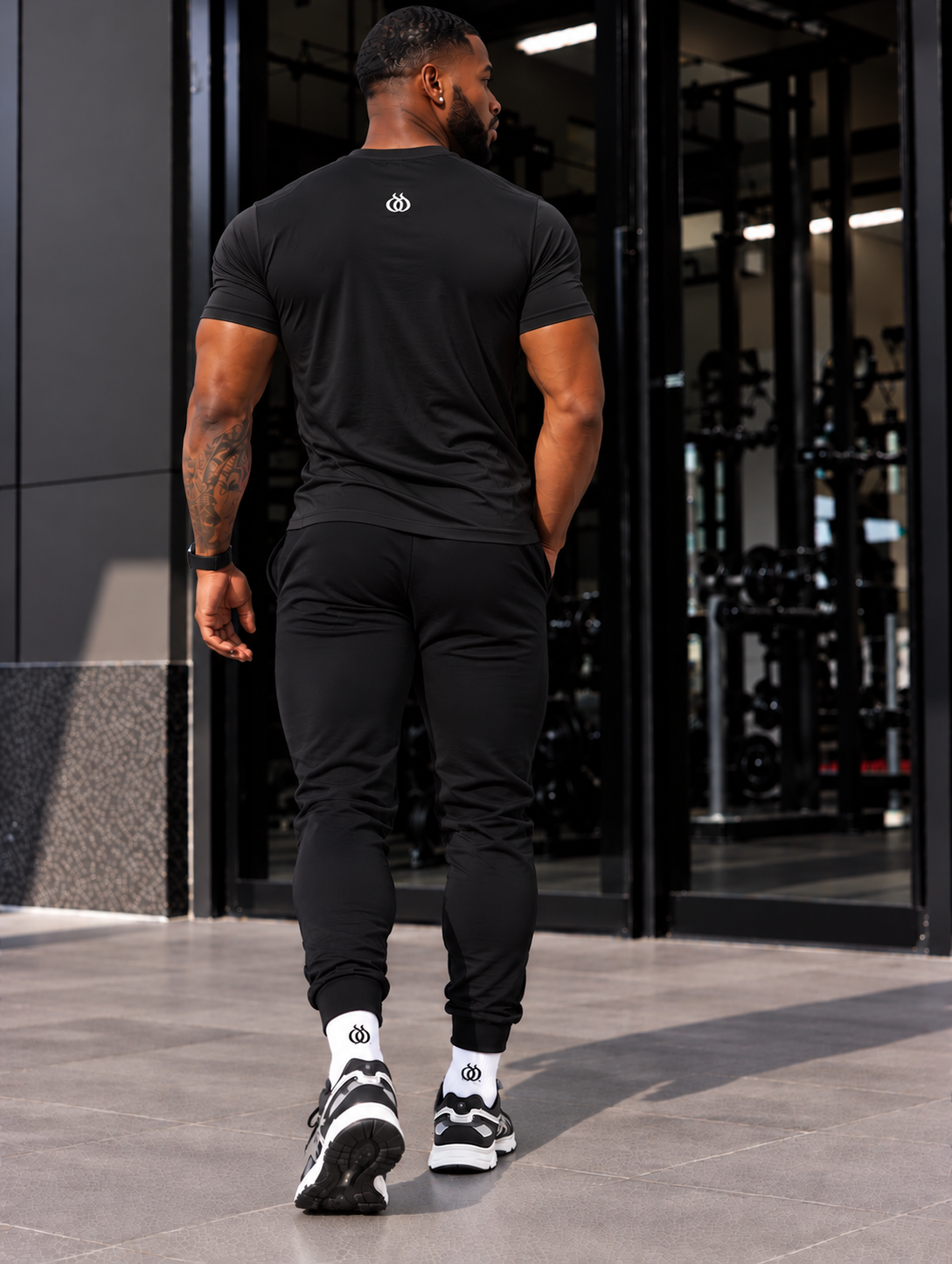 DTF Men’s High-Stretch Slim V-Neck Performance T-Shirt
